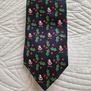 Mickey Mouse Christmas/Santa tie 100%Silk